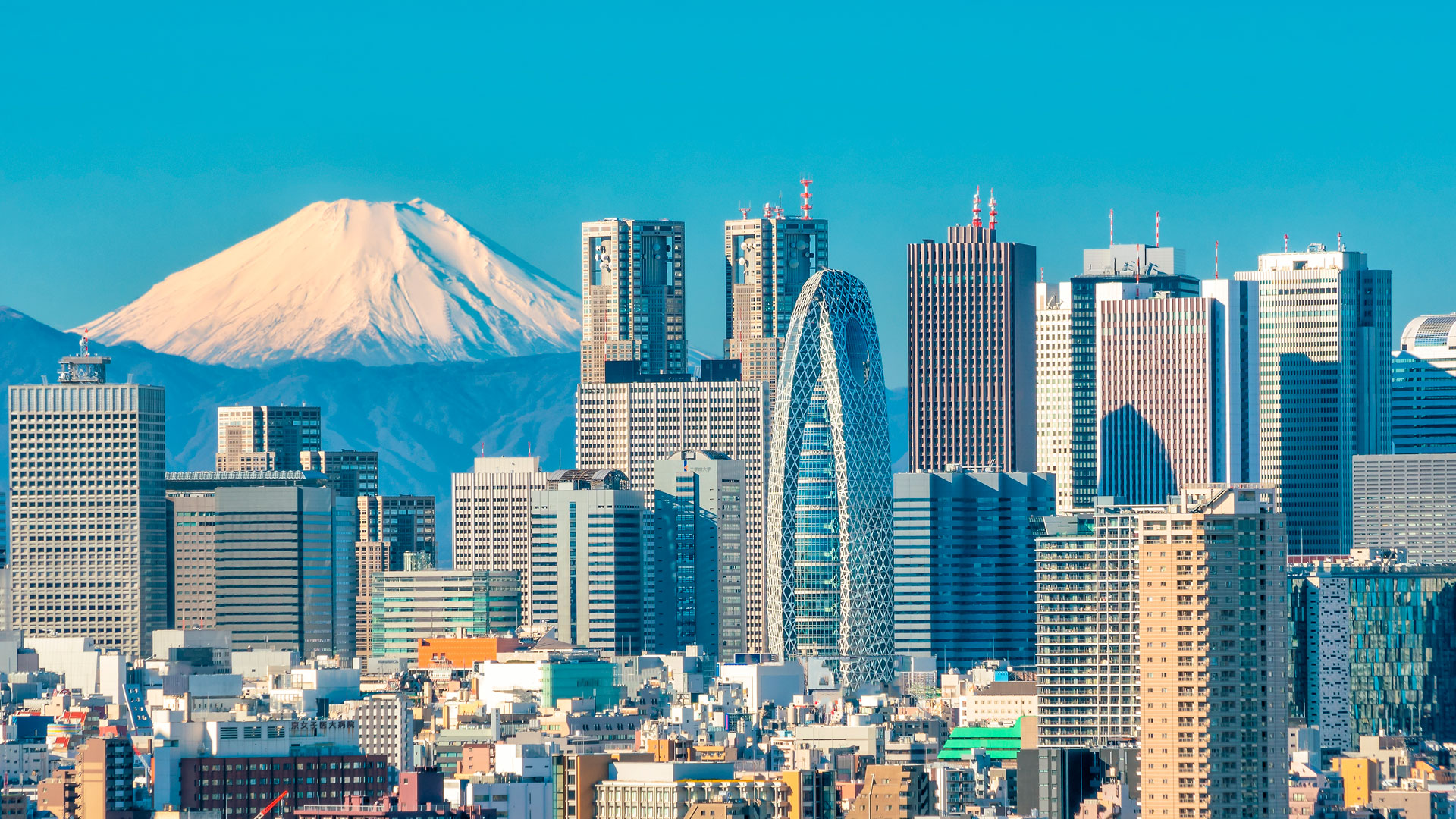 Paisaje de la ciudad de Tokio una modernidad visionaria
