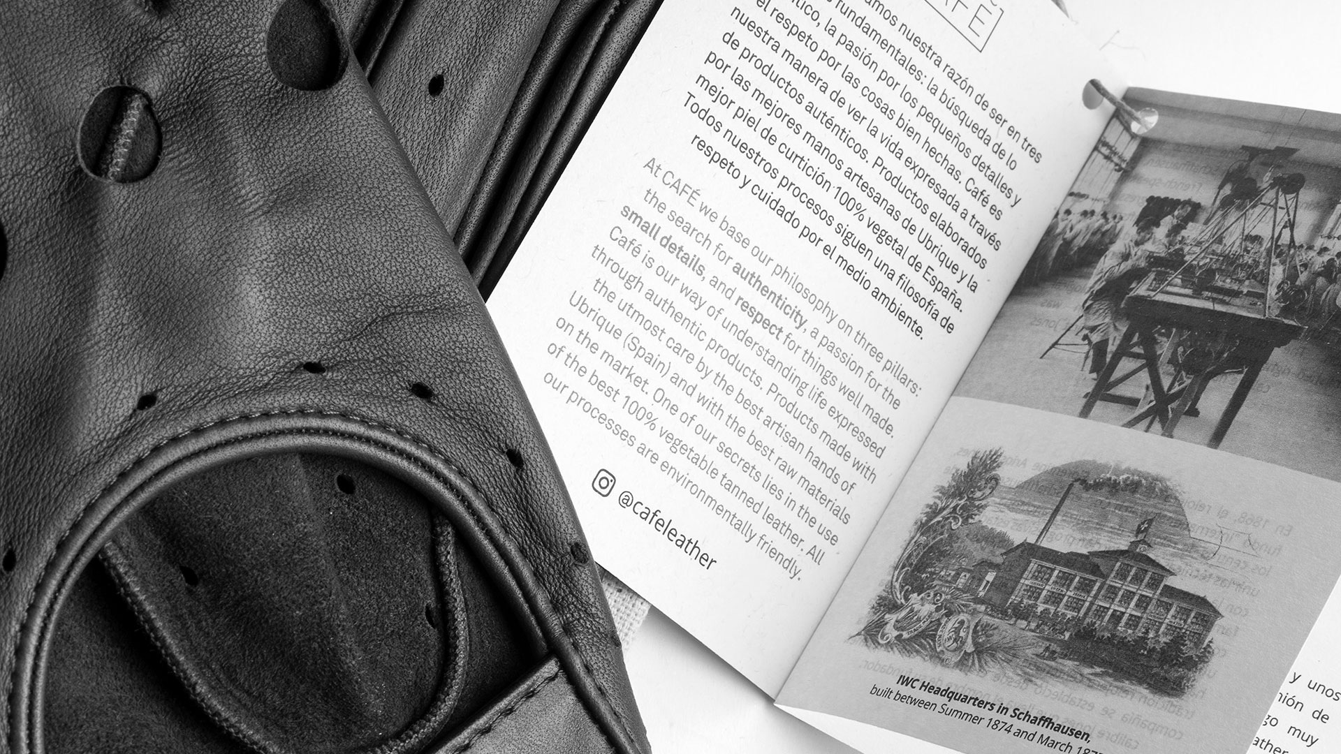 Imagen de los complementos de Café Leather