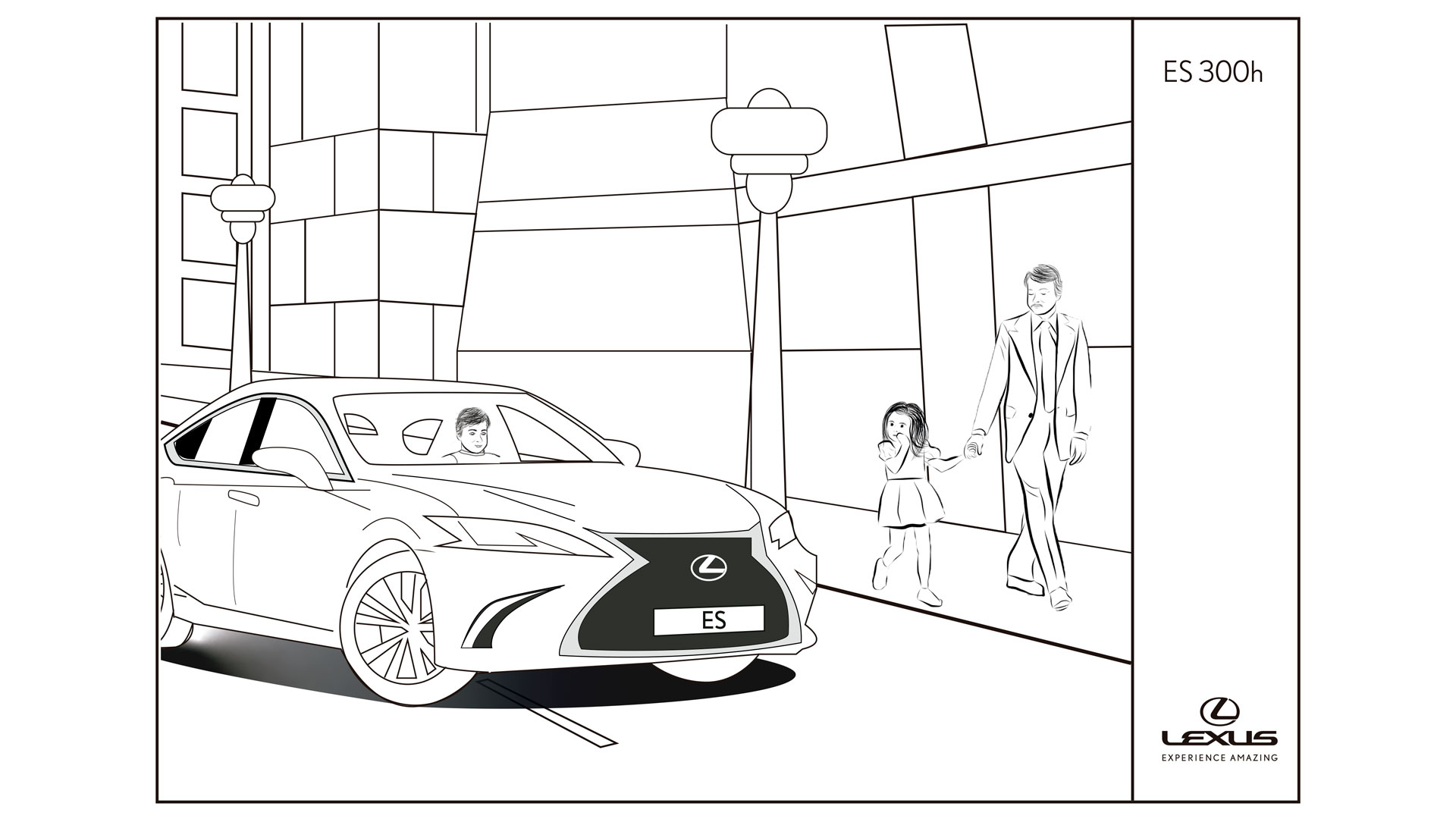 Imagen de un vehículo Lexus híbrido