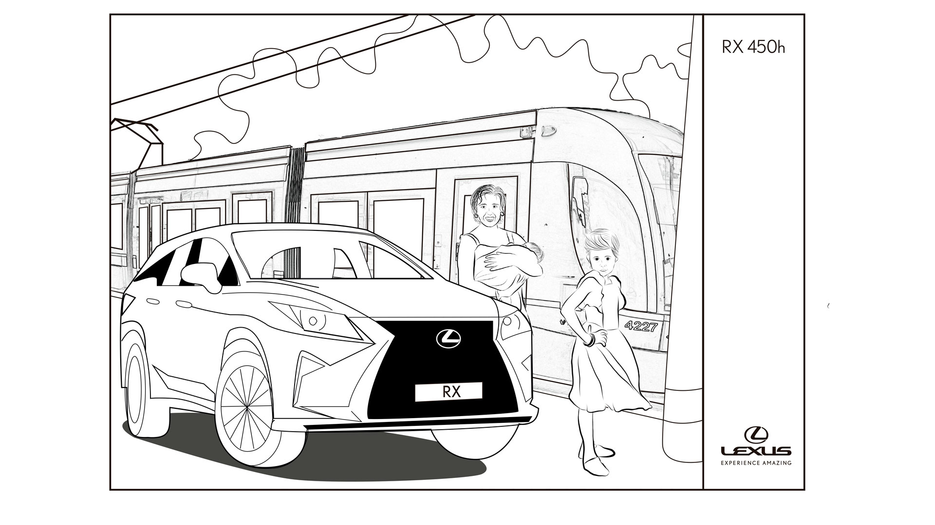 Imagen de un vehículo Lexus híbrido