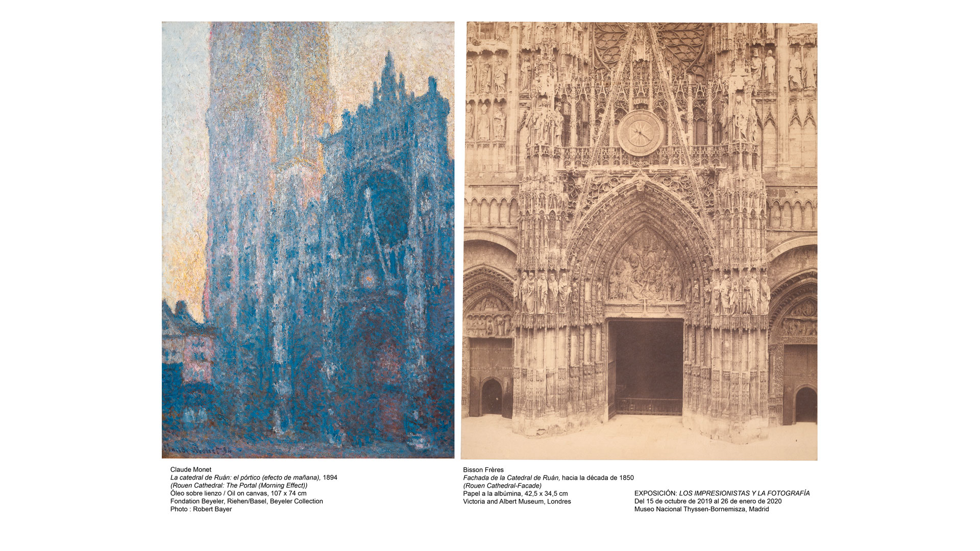 Imagen de la exposición Los impresionistas y la fotografía en el Thyssen