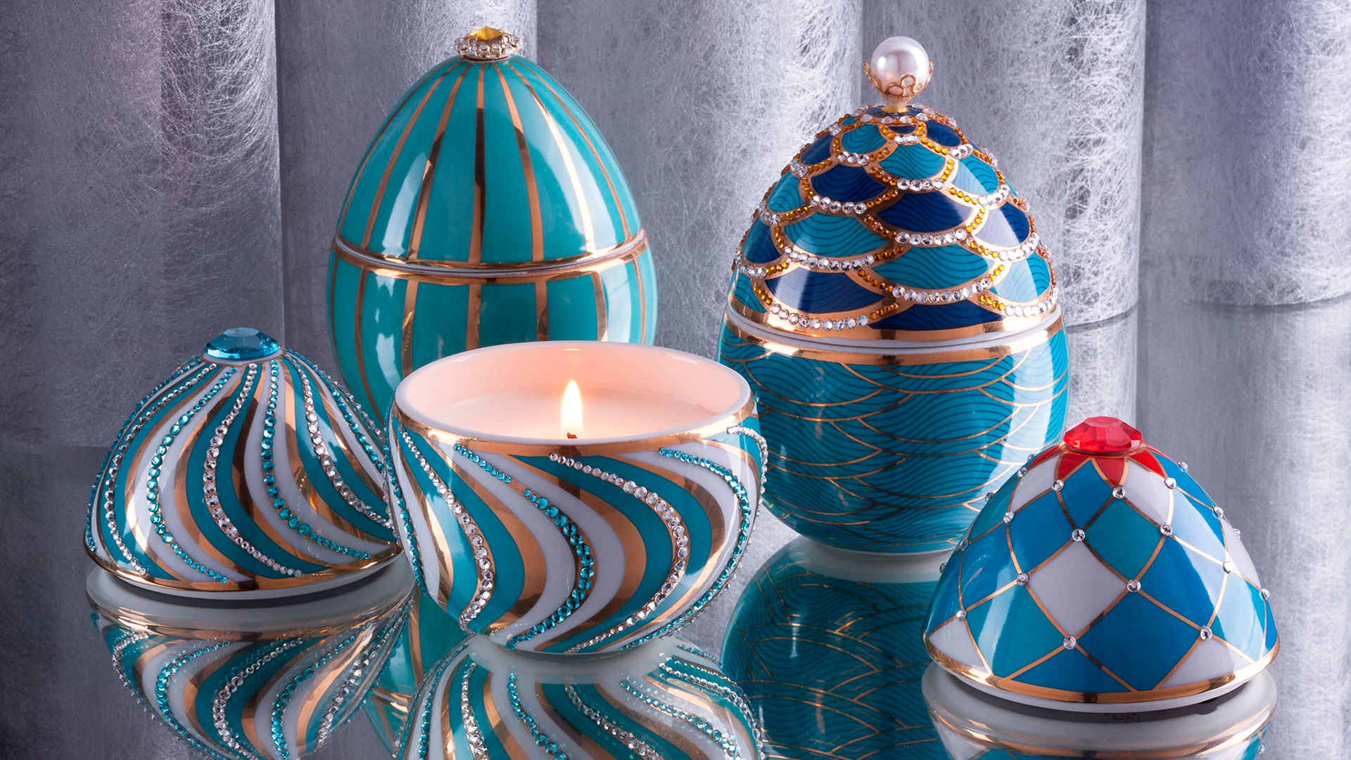 Imagen de la colección de velas Fabergé de Ladenac
