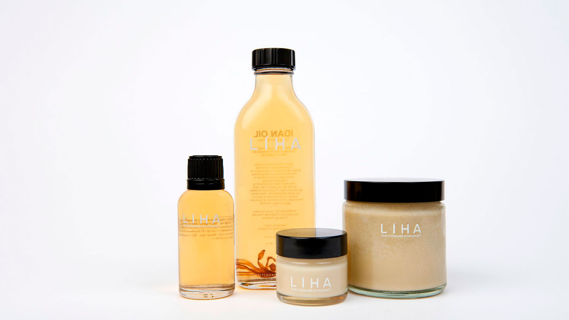 Productos de cosmética orgánica de Liha de Cheltenham Hackney