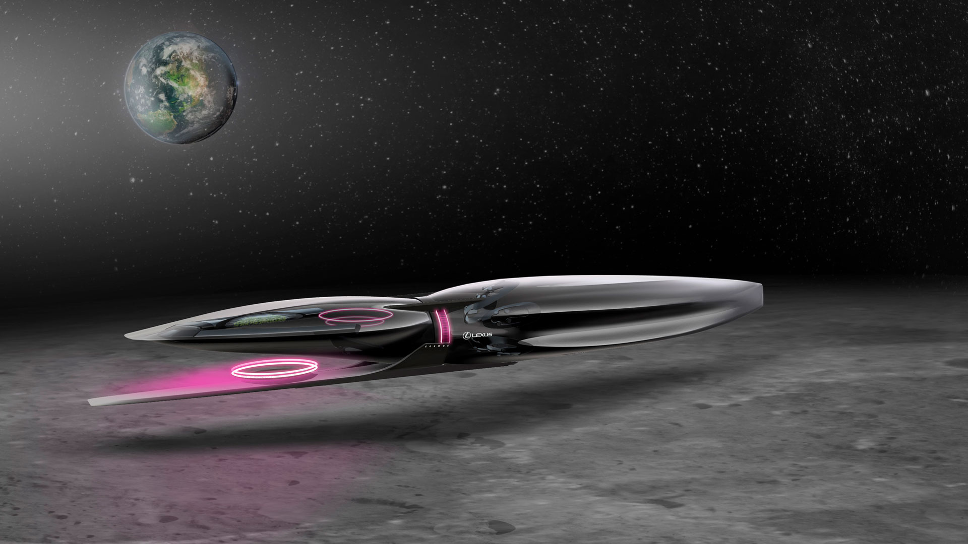Imagen del prototipo luna de Lexus Zero Gravity